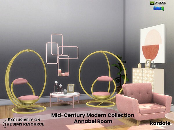 Mid Century Modern Collection Annabel Room by kardofe from TSR