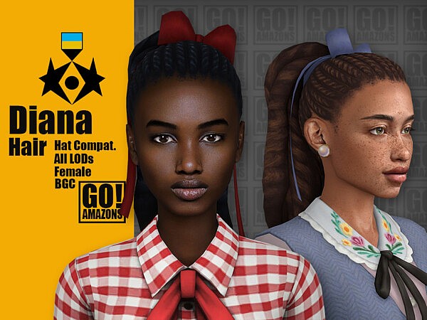 Diana Hair by GoAmazons from TSR