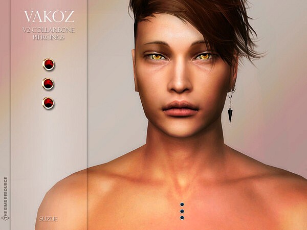 Vakoz Collarbone V2 Piercings by Suzue from TSR