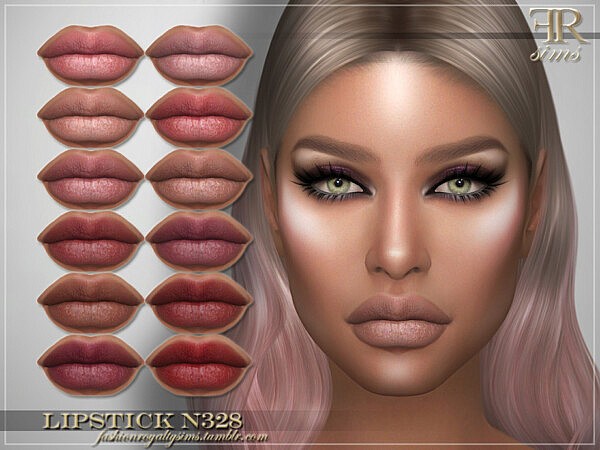 Lipstick N328 by FashionRoyaltySims from TSR