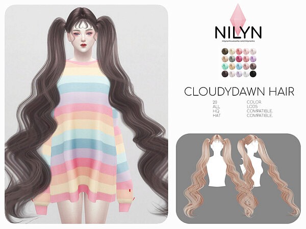 CLOUDYDAWN HAIR by Nilyn from TSR