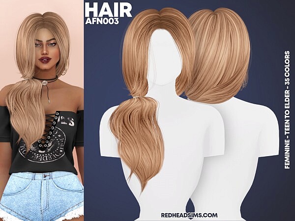 AF HAIR N003 from Red Head Sims