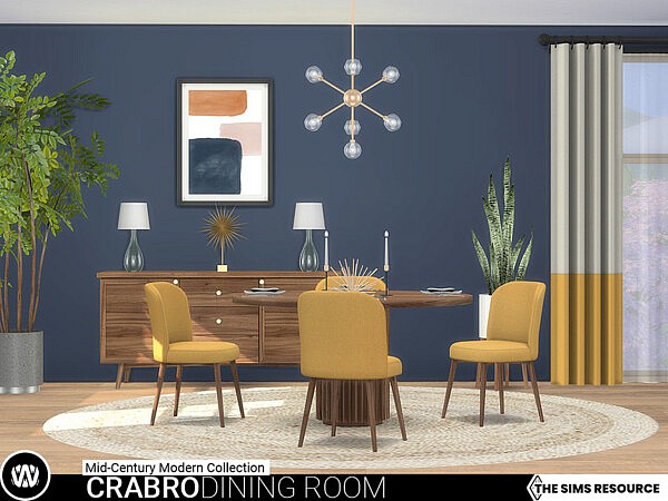 Mid Century Modern   Crabro Dining Room by wondymoon from TSR
