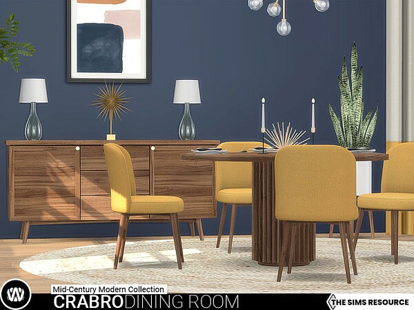 Mid Century Modern   Crabro Dining Room by wondymoon from TSR