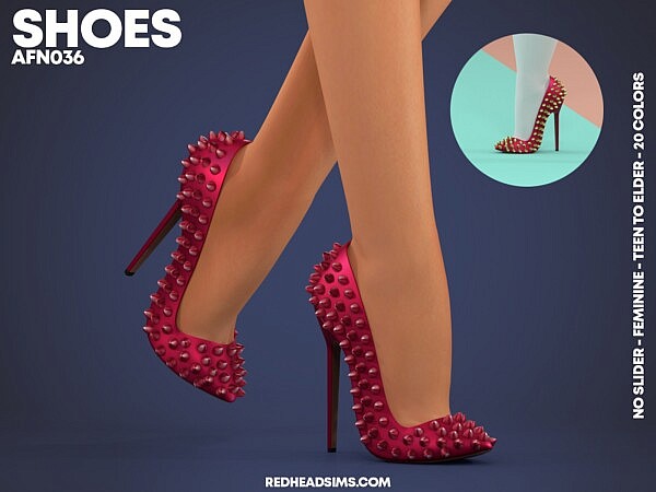 AF SHOES N036 from Red Head Sims