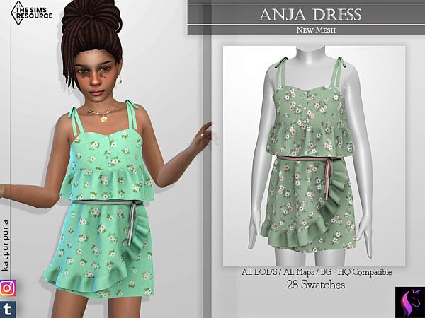 Anja Dress by KaTPurpura from TSR
