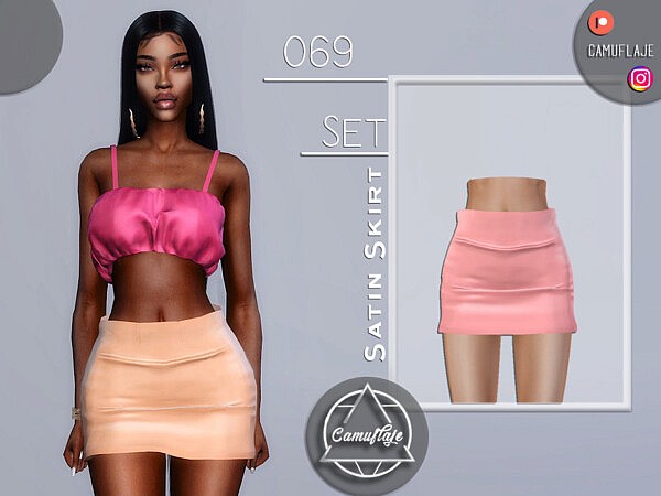 SET 069   Satin Skirt by Camuflaje from TSR