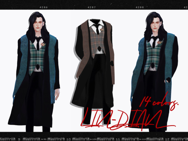 Mans coat by LIN DIAN from TSR