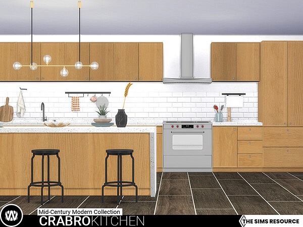Mid Century Modern   Crabro Kitchen by wondymoon from TSR
