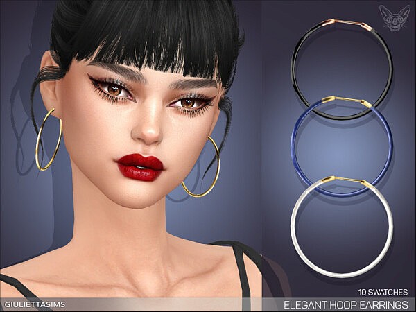 Elegant Hoop Earrings by feyona from TSR