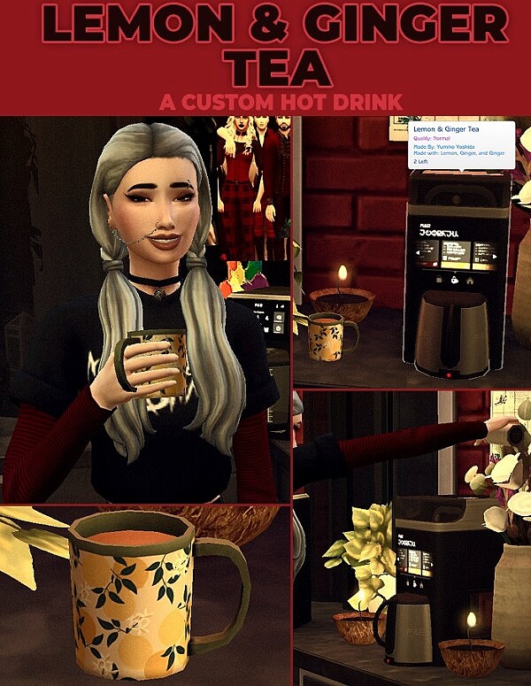 Lemon & Ginger Tea   New Custom Recipe by RobinKLocksley from Mod The Sims