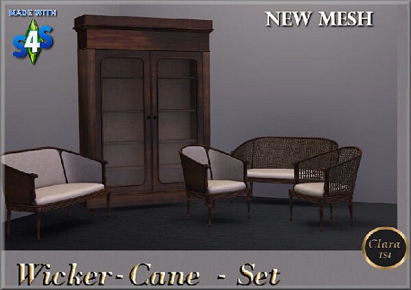 Wicker Cane Set from All4Sims