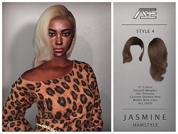 Jasmine / Style 4 (Hairstyle) by Ade Darma from TSR