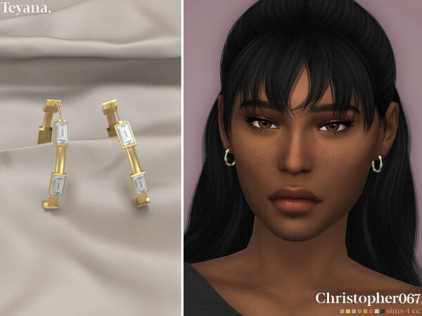 Teyana Earrings by christopher067 from TSR