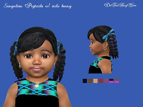 Senegalese Twisted Pigtails with Bangs by drteekaycee from TSR