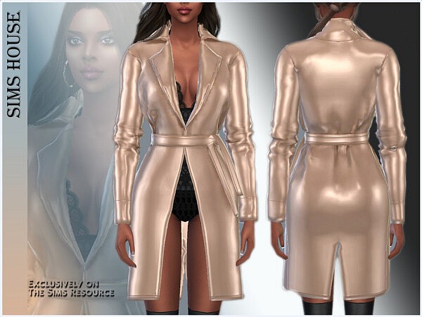 Womens leather coat by Sims House from TSR