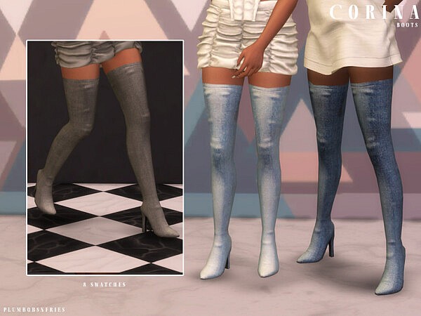 CORINA BOOTS by Plumbobs n Fries from TSR