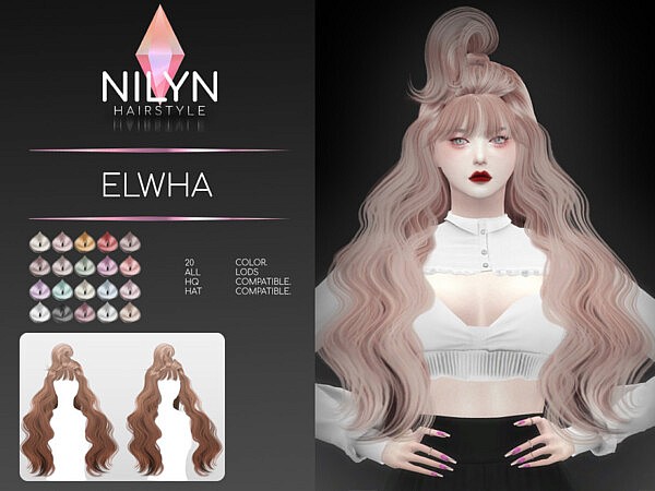 ELWHA HAIR by Nilyn from TSR