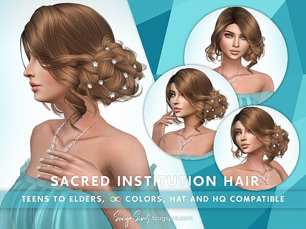 Sacred Institution Hair by SonyaSimsCC from TSR