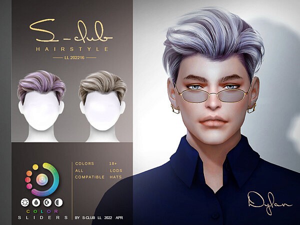Mens short hair (Dylan) by S Club from TSR
