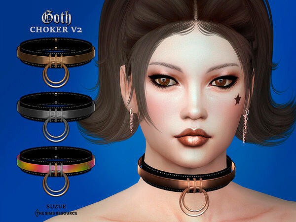 Goth V2 Choker by Suzue from TSR