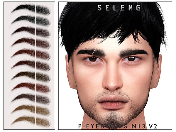 P Eyebrows N13 V2 by Seleng from TSR