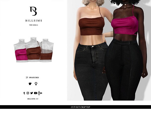 Cut Out Crop Top by Bill Sims from TSR