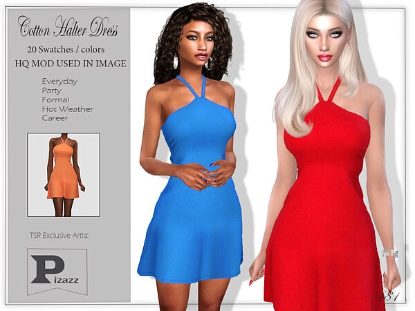 Cotton Halter Dress by pizazz from TSR