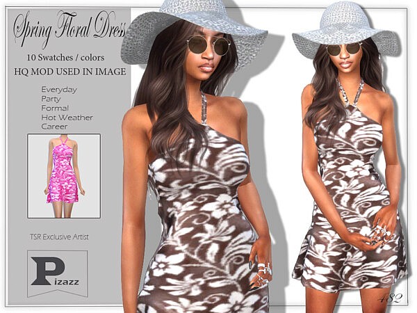Spring Floral Dress by pizazz from TSR